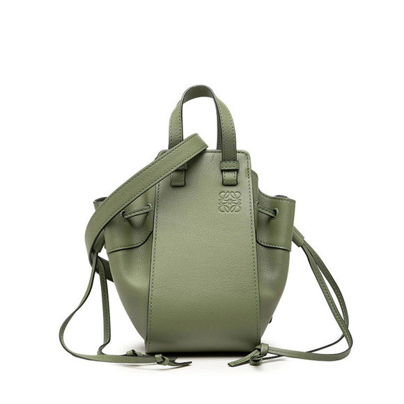 LOEWE Handbags - Loewe Hammock Mini Handbag/Shoulder Bag, 2-Way, Avocado Green Leather, Women's.
